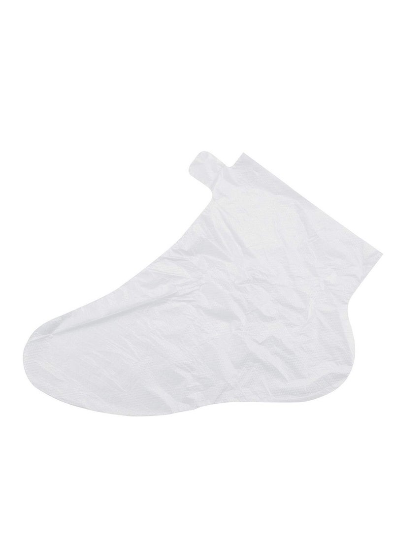 100pcs Paraffin Bath Liners, Foot Clear Plastic Disposable Booties for Pedicure Hot Spa Wax Treatment, Accessories Covers Thera Harmless - Image 3